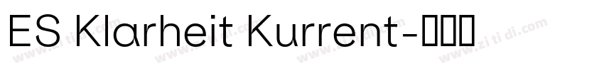 ES Klarheit Kurrent字体转换